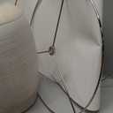 24 inch Vintage Ceramic Table Lamp with 5FT Cord - Single Farmhouse Rustic Bedside Lamp with Natural Textured Finish, Nightstand Lamps for Living Room, Bedroom, End Table Beige