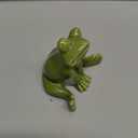 1Pack Toilet Bolt Caps Decorative, Ceramic Frog Toilet Screw Covers Cute Porcelain Hidden Bottom Cover Easy to Install Perfect for Bathroom Decoration (Seaweed Green)