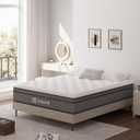 12 Inch Full Mattress in a Box,Hybrid Mattress with Memory Foam & Individual Pocket Spring for Motion Isolation,Medium Firm for Back Pain Pressure Relief,Breathable,Edge Support CertiPUR US Certified