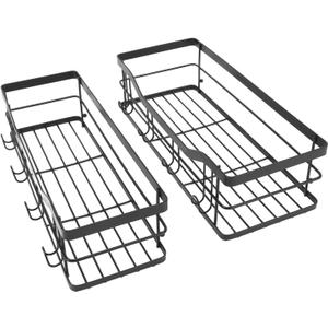 YWBL-WH Bathroom Wall Shelf Stylish Large Capacity Adhesive Shower Organizer for Bathroom Kitchen