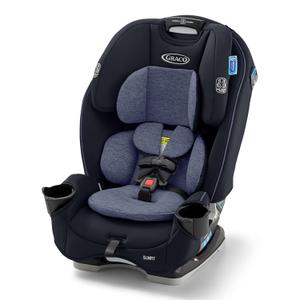 Graco Slimfit 3-in-1 Convertible Car Seat, Ultra-Space-Saving Design, Silas, Suitable for Rear and Forward-Facing, Highback Booster Seat with 10-Position Headrest, Expires 2035