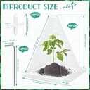 30 Packs 12"x 8" Garden Cloches for Plants,Plant Protectors from Animals,Plant Cages for Outdoor Plants,Plant Covers from Animals,Chicken Wire Cloche with Stakes for Protect Plants,Seedling,Vegetables