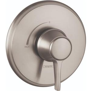 hansgrohe Ecostat Classic Pressure Balance Shower Valve Trim in Brushed Nickel, 15404821