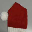 Baby Santa Hat Christmas for Baby Toddler Infant Newborn Washable Fade-restant Knitted Santa Hat Soft Warm Long for New Year Festive Holiday Party Indoor Outdoor Winter Red