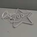 Star Neon Sign, Gaming Neon Sign for Game Room Decor, Man Cave, Kids Room,Super Star Gaming Wall Decor Gamer Gifts for Boys, Kids (Yellow with White Backplate)