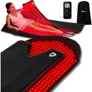Lifepro Red Light Therapy for Body Wrap  Allevabody 660nm & 850nm Near Infrared and Red Light Therapy Mat for Body  Adjustable, Portable & Full-Body Relaxation for Daily Wellness (Large)