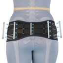 Sacroiliac Hip Belt, Sacroiliac SI Joint - Lower Back Support Brace for Women and Men,Trochanter Belt, Non-Slip, Adjustable & Breathable Pain Relief Brace (Black, X-Large)