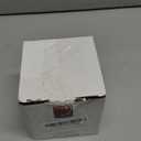 Raz Imports Holiday Candles 2023 3.5" X 4" Red Glass Ivory Pillar Candle