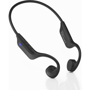 New Bone Conduction Headphones Bluetooth 6.0, Open Ear Headphones with Mic, 3 EQ Modes, Anti-Leak Audio, Dual Pairing, 10H Playtime, 25g Lightweight, IP65 Waterproof for Running, Cycling & Hiking