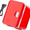 Compact 6L Small Refrigerator,Small Coolers Warmer, Mini Freezer, Mini Cooler,Electric Cooler,Easy To Carry for Food Drinks Skincare for Home Travel & Office Use
