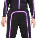 HSCTEK Light Up Child Stick Figure Costume (4T, Purple)
