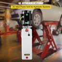Mophorn Hydraulic Pump 6 Quart Car Lift Hydraulic Power Unit Hydraulic Power Pack 220V 3HP 2750 PSI for Two and Four Post Lift Auto Hoist Car Lift with 6L Plastic Reservoir