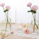 24 Pack Glass Vases for Centerpiece, Two Size 6 Inch Tall Small Glass Cylinder Flower Vase Bulk Clear Floating Candle Holder Cylinder Vases for Centerpiece Home Wedding Table, 6x3.5in, 6x2.6in