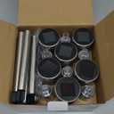 GIGALUMI Solar Lights Outdoor Waterproof, 12 Pack, Stainless Steel LED Solar Garden Lights for Patio, Lawn, Yard and Landscape, Garden Decor Patio Decor,Warm White