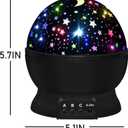 Night Light for Kids,Boys Toys for 3 4 5 6 7 8 Year Old Boys,Star Projector 360 Degree Rotation - 4 LED Bulbs 16 Light Color Changing with USB Cable,Lamp Ceiling Lights for Kids Bedroom