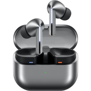 Samsung Galaxy Buds 3 Pro AI True Wireless Bluetooth Earbuds, Noise Cancelling, Sound Optimization, Redesigned Comfort Fit, Silver 