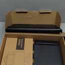 Klearlook Upgraded Adjustable Keyboard Tray for Above Desk & Under Desk Use - Ergonomic Sit-Stand Keyboard Riser with 360 Rotation, 24.4"10" Keyboard Stand with Wrist Rest & Storage Drawer - Black