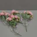 Mkono Peonies Artificial Flowers, Small Silk Flowers for Home Decor Indoor Fake Bouquet Faux Floral Arrangements Dining Table Centerpieces for Kitchen Bridal Wedding Party Decor Pink