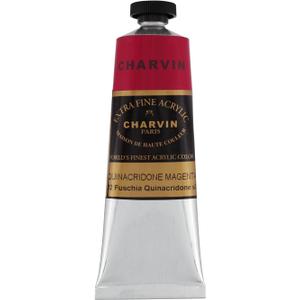 Charvin Extra Fine Professional Acrylic Paint - Quinacridone Magenta, 60ml Tube, Triple-Milled, Lightfast Pigments, Open Stock Artist Acrylic Paints in Nature-Inspired Hues (2.02 Fl Oz (Pack of 1))