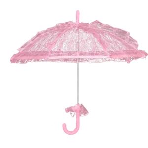 Mini Lace Embroidery Parasol for Kids – Vintage Bridal Umbrella for Wedding Flower Girls, Small Decorative Lace Parasol for Tea Party