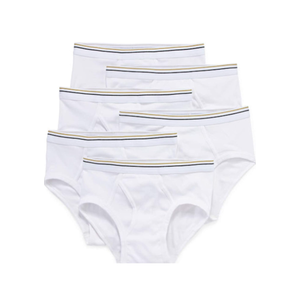 Stafford 6 Pack 100% Cotton Low-Rise Briefs White, L