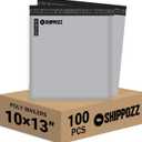 Shippozz 10x13 Poly Mailers 100 Pack, Durable Waterproof Polymailers for Shipping Clothes, Self Seal Mailing Bags for Small Business Packaging Supplies, Mailing Envelopes for Books, and Accessories