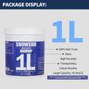 SNOWSUN Acrylic Paint Set, 6 Colors (1L/42.4 fl oz Each) Large Bulk Acrylic Paints, Gloss Non-Toxic Heavy Body Paints - Thick Art Paints for Multi-Surface Canvas Wood Ceramic Fabric Wall- Ideal for Artists & Beginners (titanium white,carbon black,red,yellow,green,blue)