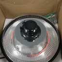 Hanging Patio Heater, 1500W Electric Infrared Heaters for Home, Gazebo, Garage, Greenhouse, Ceiling Mount with Overheat Protection, IPX4 Water Resistance, Adjustable Height (Silver)