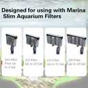 12 Pack of Aquarium Filters for Fish Tank Compatible with Marina Slim S10&S15&20 Replacement Filter Cartridge Activated Carbon bio-Zeolite Fish Tank Cotton Cartridge