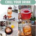 WIBIMEN Large Ice Cube Molds, Big Round Whiskey Ice Cube Trays for Freezer, Easy to Fill & Release, Whiskey Bourbon Cocktail(1.9In*6 Balls- Blue/ Pack of 2)
