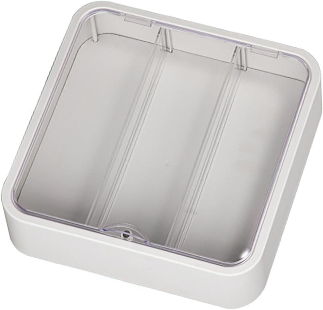 DULRLLY Clear Acrylic Display Shelf Case for Collections Dustproof Display Box Showcase for Miniature Figurines Wall Mounted Doll Display Stand Organizer for Toys (White)