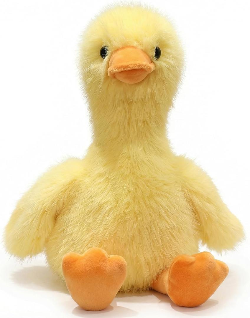 Plush Duck Stuffed Animal - Ultra Soft & Huggable, 18 Inch Cuddly Duck Buddy for Boys & Girls, for Birthday/Christmas/Valentine‘s Day (Yellow)