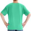 Boys Summer T Shirt Crew Neck Short Sleeve Solid Tees Comfortable Stylish Basic Tops Kids 5-14 Years