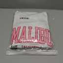 SOLY HUX Women's Letter Graphic Sweatshirt Drop Shoulder Long Sleeve Pullover Tops White Letter, Small