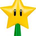 Christmas Tree Topper Mario Star - Super Decorations with Light Up LED : Plug in