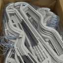 60 Pack M-Style Plastic Pants Hangers, Thin Space Saving Hanger with Rubber Pads and 360 Hook - Non Slip Clothes Hangers, Closet Organizer for Camisole, Tank Top, Dresses, Skirt - Gray