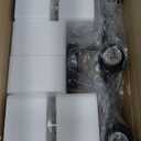 3-Light Bathroom Light Fixtures, 17.23" Black Modern Vanity Lights with Clear Glass Shade, Bathroom Wall Lamp for Mirror Kitchen Living Room Hallway Cabinet Porch