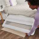 Regalo Swing Down Toddler Bed Rail Guard, NO Tools Required, Bed Rail for Toddlers with Patented Gap Guard, Toddler Bed Rail, Fits Twin, Full & Queen Beds, Bed Safety Rail for Kids Bed, 43 Long