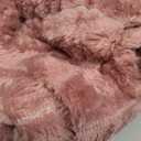 BEDELITE Fleece Throw Blanket for Couch  3D Ribbed Jacquard Soft and Warm Decorative Fuzzy Blanket  Cozy, Fluffy, Plush Lightweight Pink Throw Blankets for Bed, Sofa, 50x60 inches