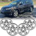 16" Chrome Wheel Skins (Set of 4) for 2012-2016 Honda CR-V, 16 inches ABS Wheel Covers Compatible with 12-16 CR-V Steel Wheels- Auto Tire Replacement Cap Cover 42700-T1W-A01