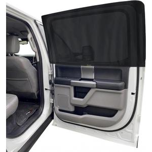 EcoNour Car Side Window Sun Shade (Pack of 2) | Stretchable & Breathable Car Window Screens for Complete Sun & Privacy Protection | Fits Most Truck, SUV and Minivan (XL 24" x 38")