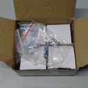 Glass Crystal Dresser Cabinet Knobs Antique Vintage Brass, Octagon Knobs and Pulls for Dresser Drawers, Bathroom Kitchen Cabinet Drawer Knobs Set, 4 Pcs