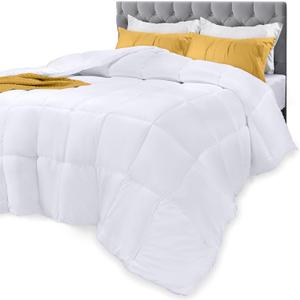 Utopia Bedding Comforters Full Size, All Season Duvet Insert, Down Alternative Box Stitched Bed Comforter with Corner Tabs, Machine Washable (White) (Full (Pack of 1))