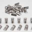 2 x M8 T-Slot Nuts Spring-Loaded Roll-in for 4040 Aluminum Extrusion - 30 Pcs Carbon Steel Half Round T-Nuts Fasteners