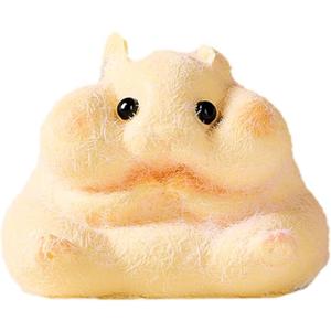 Hamster Squishy Squeeze Toy, Kawaii Stress Relief Fidget Sensory, Soft Silicone Squeeze Gifts for Kids Adults Party Favors (Set)