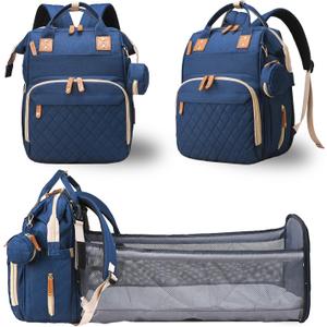 Baby Diaper Bags with Changing Station (Blue)