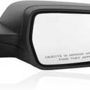 Passenger Side View Mirror Compatible with Chevy Malibu 2016 2017 2018 2019 2020 2021 2022 Mirrors Non Heated Without Signal Light Manual Folding Right (3Pins-Textured Black)