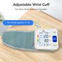P PANACARE Wrist Blood Pressure Monitor for Home Use, Large LCD Backlit Display, Portable and Lightweight, 298 Memory Storage for 2 Users with Carrying Case