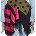 Dolls Kill Nightmare Sally Rag Doll Costume  Halloween Colorblock Outfit by Trickz N' Treatz (Small, Black)