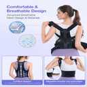 TNDCKP Posture Corrector for Men and Women – Dual-Zone Elastic Design with Adjustable Straps, Helps Improve Posture and Relieve Back Discomfort, Comfortable for Office Wear (Pink, Medium)